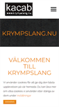 Mobile Screenshot of krympslang.nu